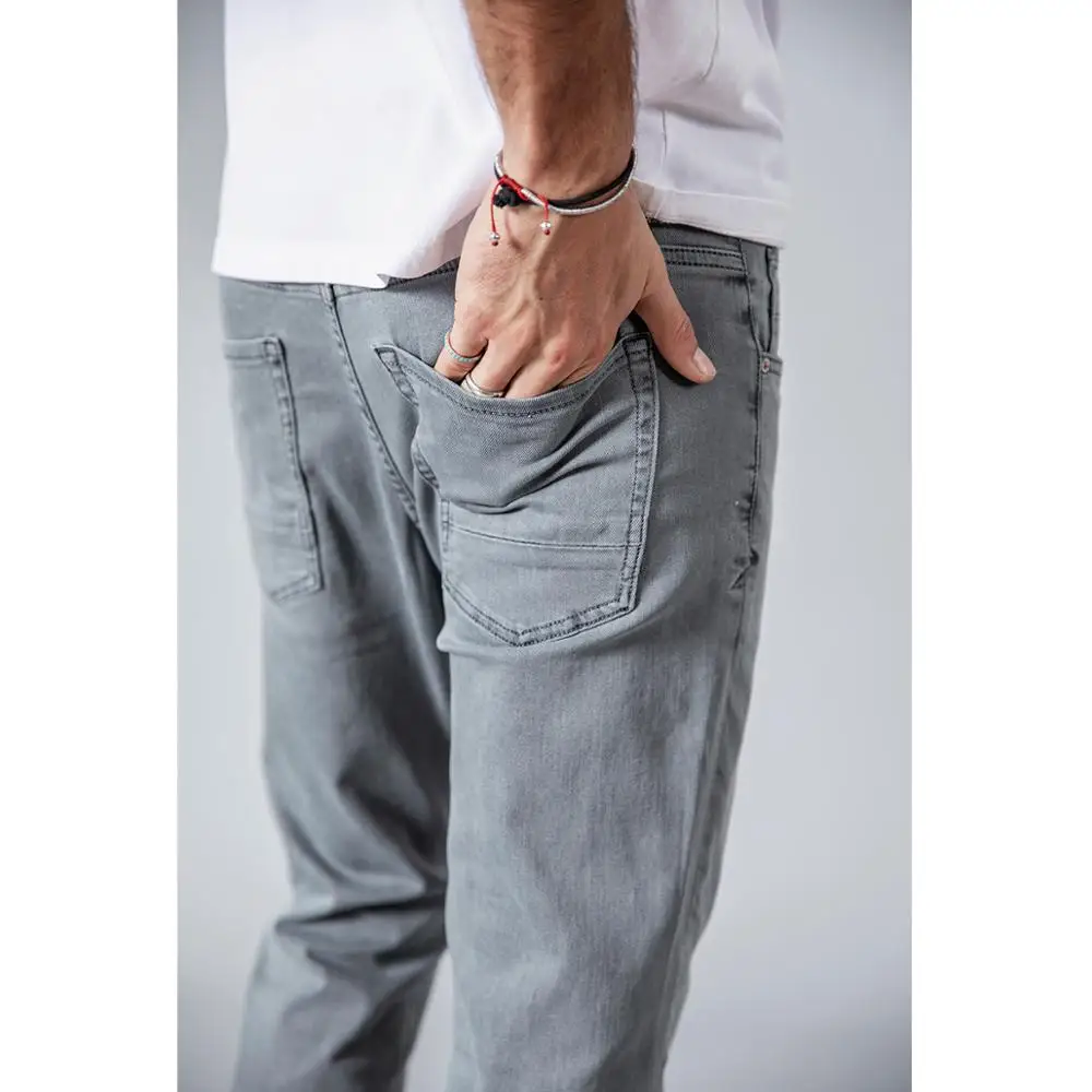 SIMWOOD 2019 Spring Summer New Jeans Men Casual Slim Fit Ankle-Length Denim Pants Unfinished Hem Jeans Plus Size 180077