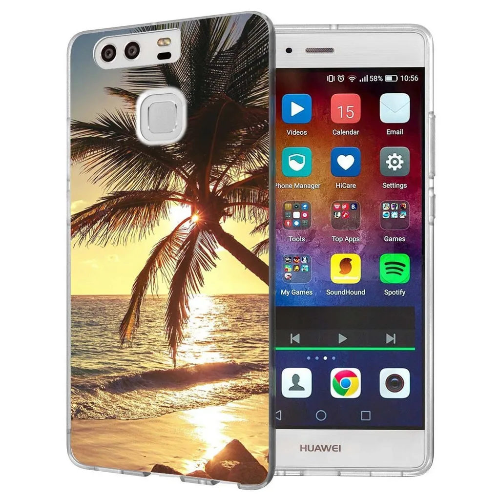 Чехол для Huawei P9 Lite (2016)/P8 (2016) книги по искусству горный хрусталь окрашены узор Ясно
