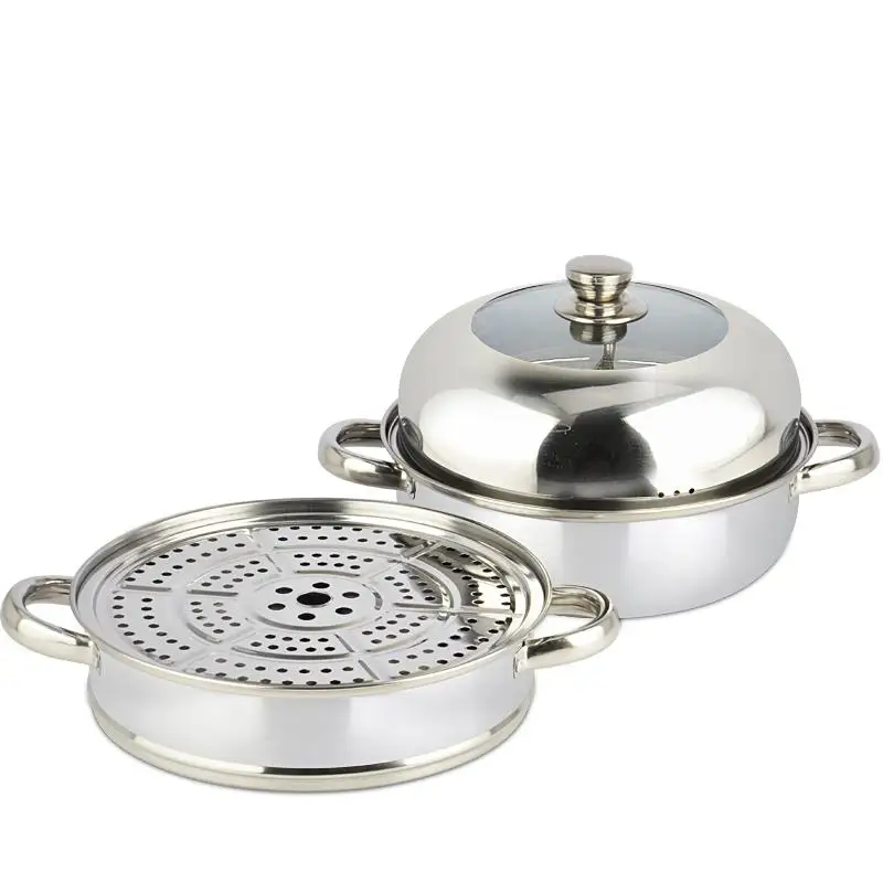 28 1 stainless steel steamer cover a layer pot steaming grid sheet 2