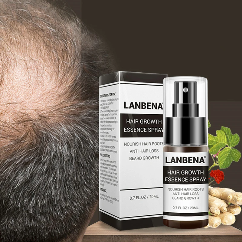 LANBENA 20 мл эссенция для роста волос спрей быстрый мощный Уход за волосами эфирное