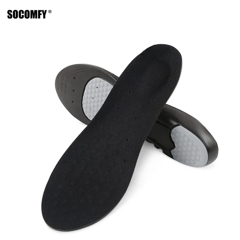 

SOCOMFY sports Insole for shoes shock absorption breathable comfortable men women thick shoe sole pads inserts accessories