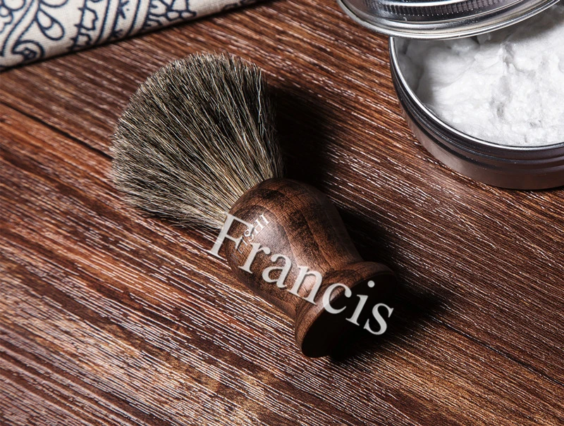 Для мужчин бритья барсук волос помазок ручной работы Барсук Slivertip Кисти деревянной HandleShaving кисть