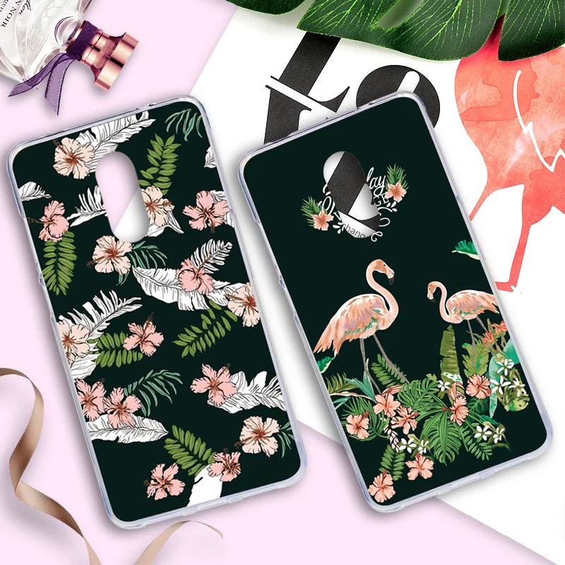 Cover For Xiaomi Redmi Note 4X Case Painted Cute Flower Animal Flamingo Bags For Xiomi Redmi4X Cases Silicone Protective Shell