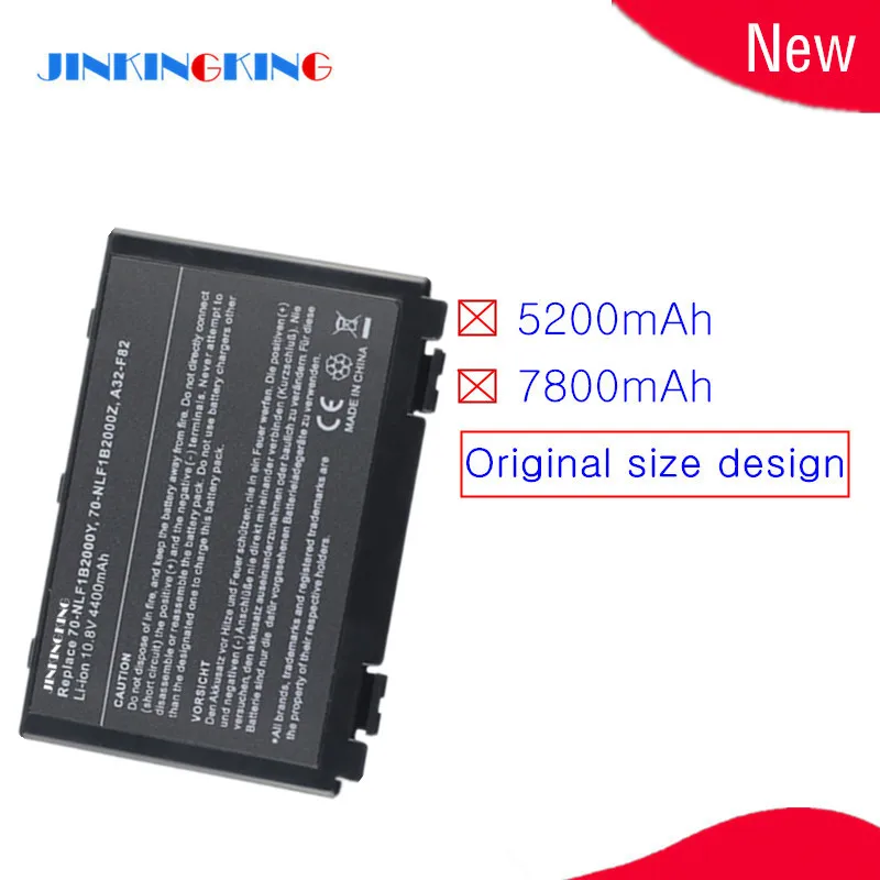 Nuova Batteria Del Computer Portatile Per Asus P50 P81 K70 X65 X70 X5D X5E X5C X5J X8B X8D K40Ij K40In K50Ab-X2A K50Ij K50In Serie