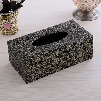 

Logo Customized leather tissue boxes wooden living room tea table napkins automobiles household trinket boxes organizer