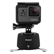 SHOOT 360 Degrees Panning Rotating Time Lapse for GoPro dslr Yi 4K SJCAM Eken Stabilizer GoPro Tripod Head Set for Phone