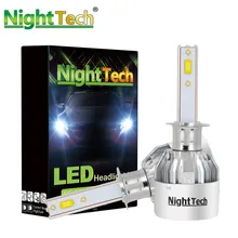 

NightTech Car Headlight Lamp H1 LED Bulbs H7 H3 H11 HB4 HB3 9006 9005 8000LM 6500K 12V/24V Auto Light Bulb H4 LED Lamp for Auto