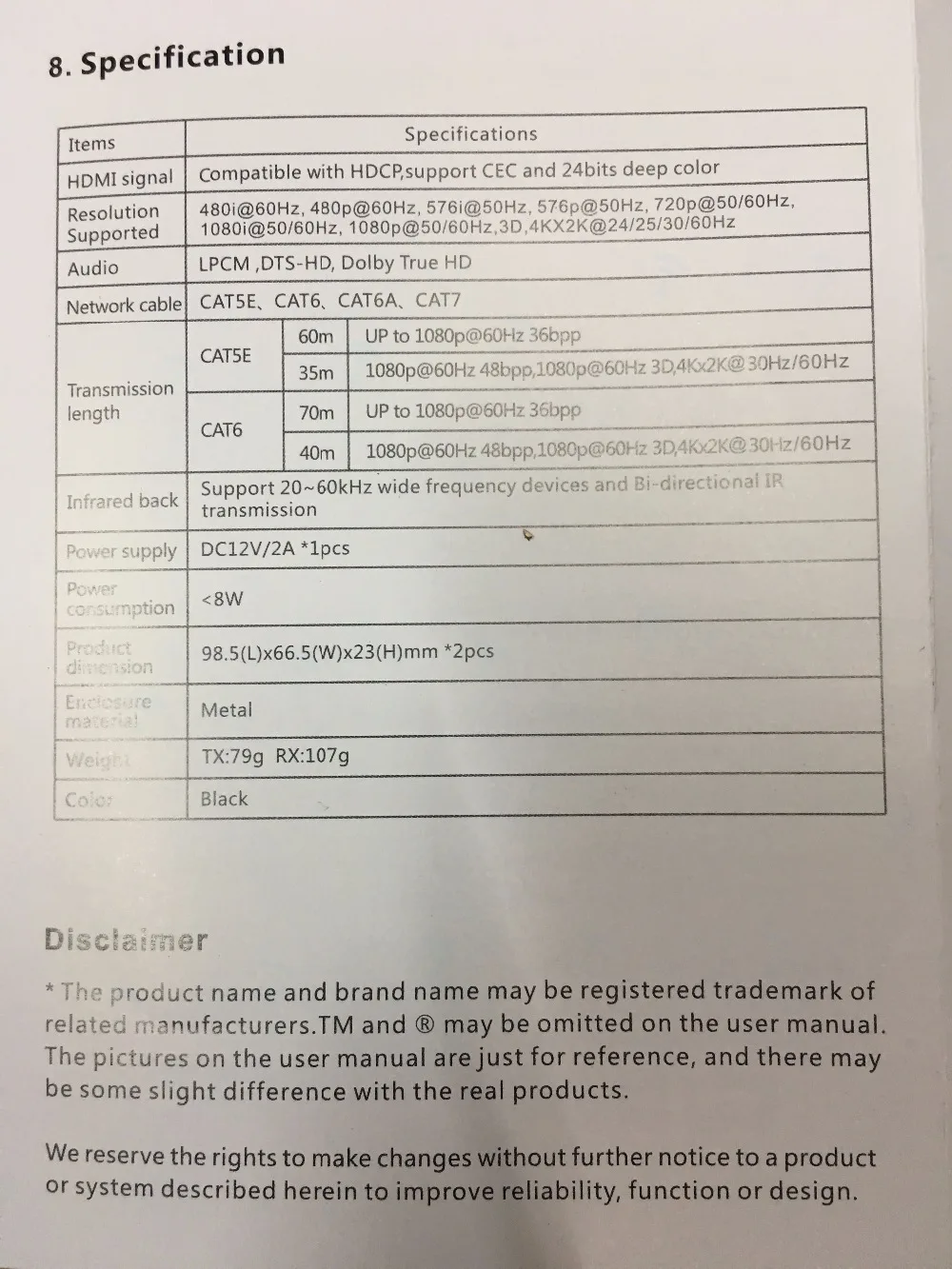 Видео высокой четкости HDMI удлинитель HDBaseT Over Single Cat5e/6/7-70 м оборудование CCTV аксессуары