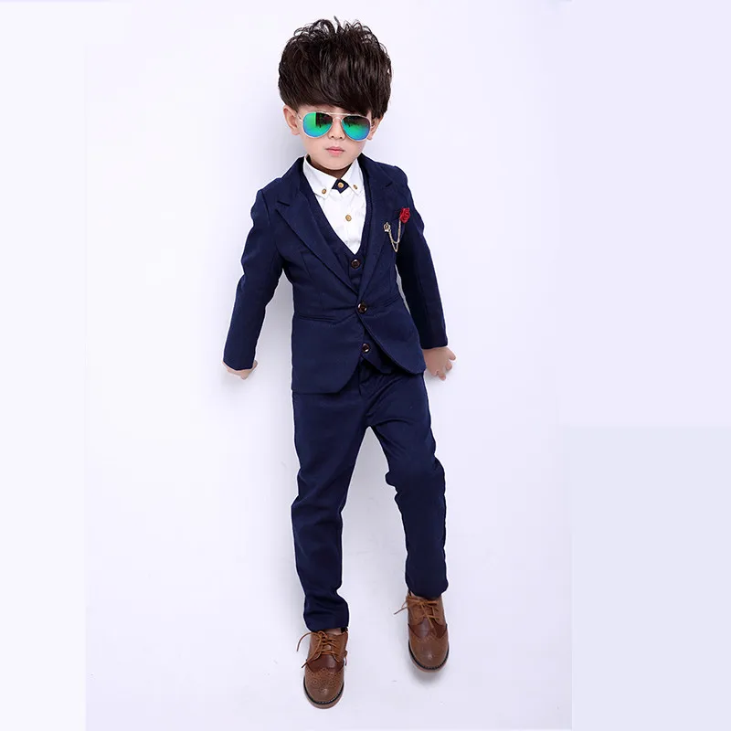 New Child Blazers Suits Buying 4T-12 Boy Clothing sets Coat + Pant Baby Costumes Solid Blue/Gray Kids Garment 4 New Child Blazers Suits Buying 4T-12 Boy Clothing sets Coat + Pant Baby Costumes Solid Blue/Gray Kids Garment 4