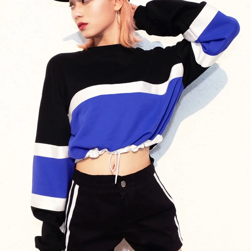 Auyiufar New Long Sleeve Autumn Sweatshirt Women Patchwork Tops Pullover Korean Fashion Loose Streetwear Casual Women Tops Coat Auyiufar New Long Sleeve Autumn Sweatshirt Women Patchwork Tops Pullover Korean Fashion Loose Streetwear Casual Women Tops Coat
