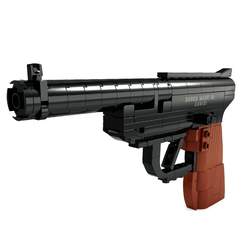 AUSINI оружие пистолет строительные блоки Ruger Mark модель оружия игрушки для детей