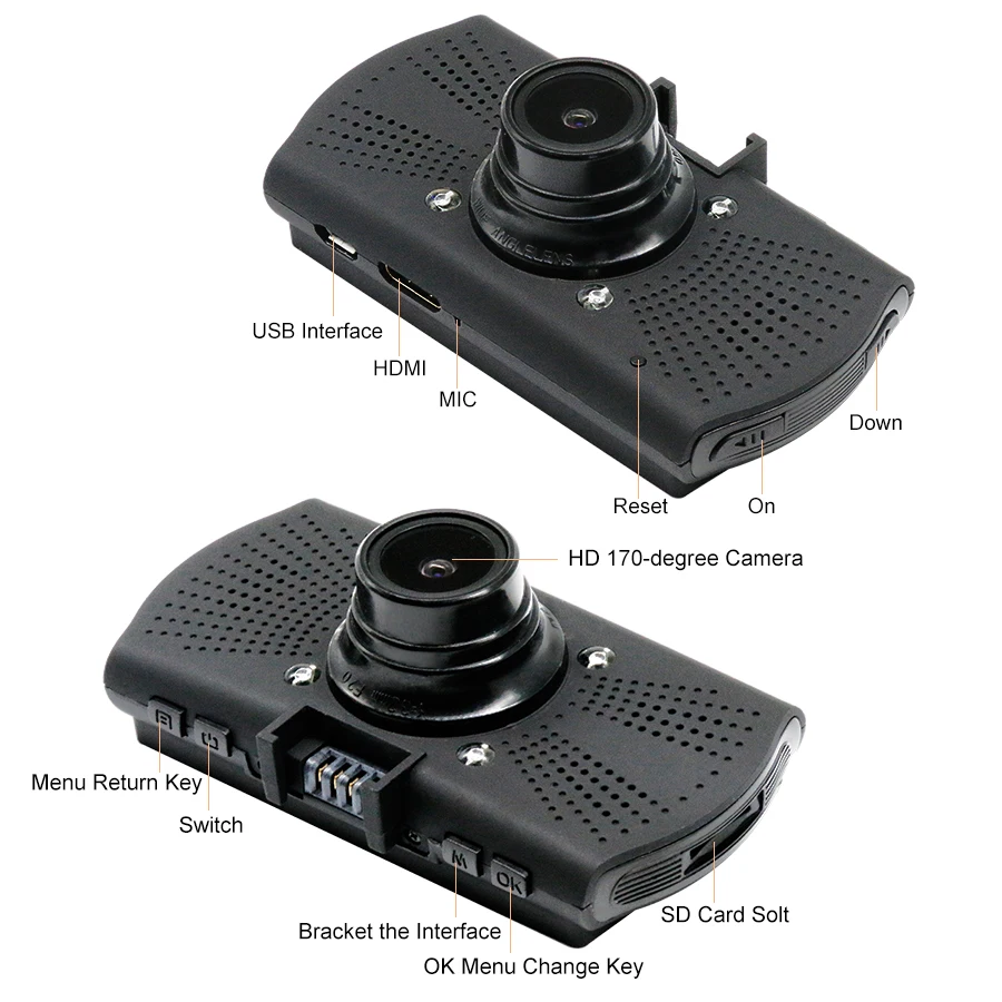 Kommander Ambarella A7LA70 ночного видения DVR для камеры GPS Автомобильный видеорегистратор LDWS