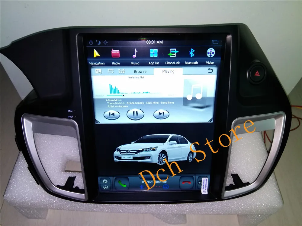 12,1 ''tesla стиль Android 8,1 автомобильный dvd-плеер gps для HONDA ACCORD 9 nine 2013- PX6 CARPLAY Радио Навигация медиа ips авто