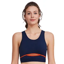 Yoga Vest Shock Absorption Breathable Mesh Belt Workout Gather Sweat Wicking Soft Solid Running Padded Women Sports Bra