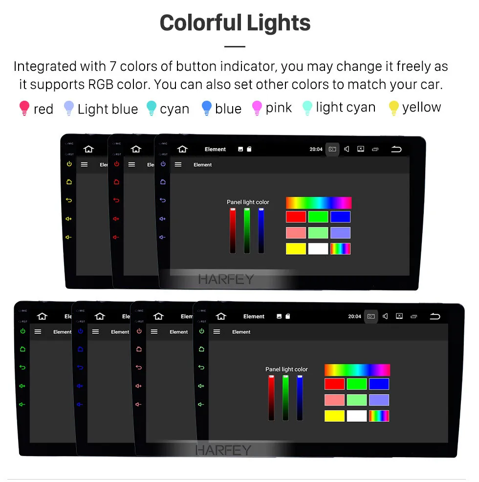 Flash Deal Harfey 1Din Universal GPS Auto Stereo 1Din Android 8.0/8.1 10 inch Car Radio Touchscreen Head Unit HD 1080P Multimedia Player 9