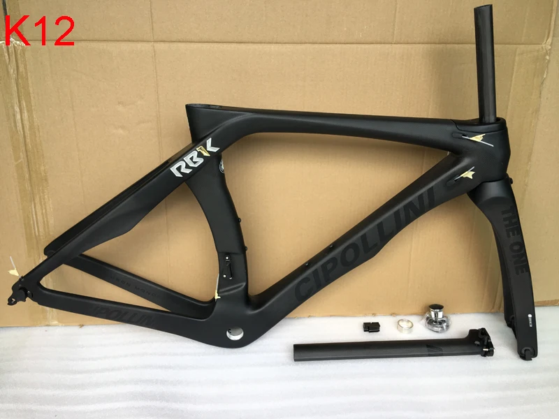 Clearance 2019 BOB RB1K THE ONE T1100 3K black on black carbon road frame bike K12 racing bicycle frames more 30 colors can XDB ship 12