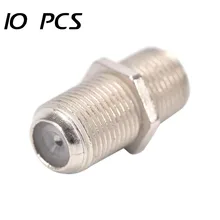 10 шт. F Тип Соединительный адаптер разъем Женский F/F RG6 укомплектованный коаксиальный кабель SMA коаксиальный РЧ-разъем