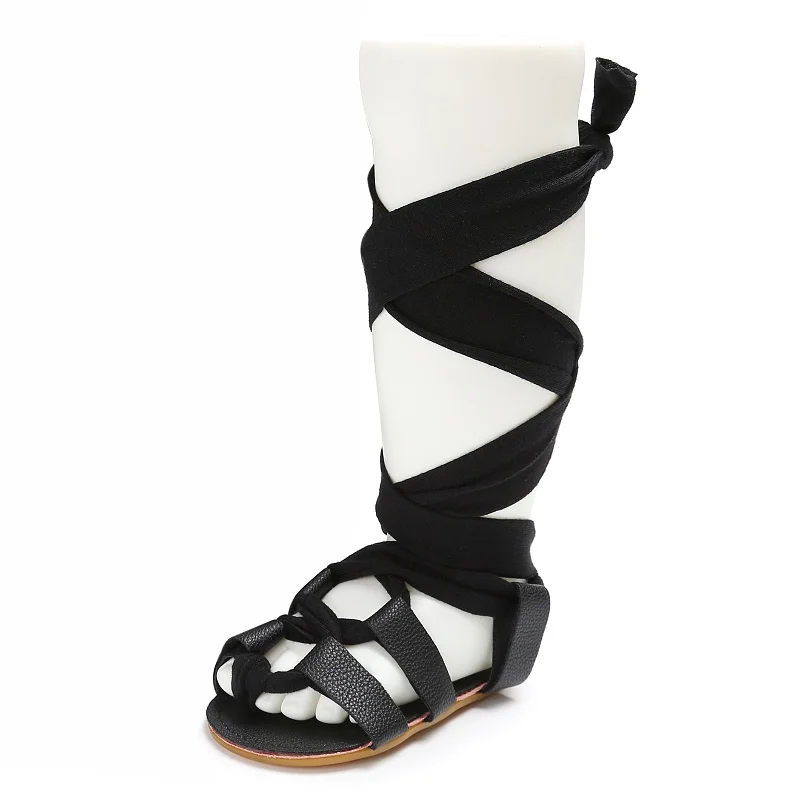 Newborns Baby Girls Summer High-top Fashion Roman Girls High Gladiator Sandals Kids Gladiator Sandals