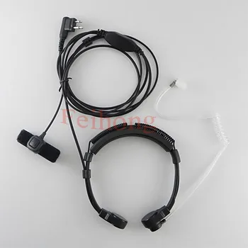 

2 PIN Stretch Earpiece Throat Mic for Motorola Walkie Talkie Two Way Radio