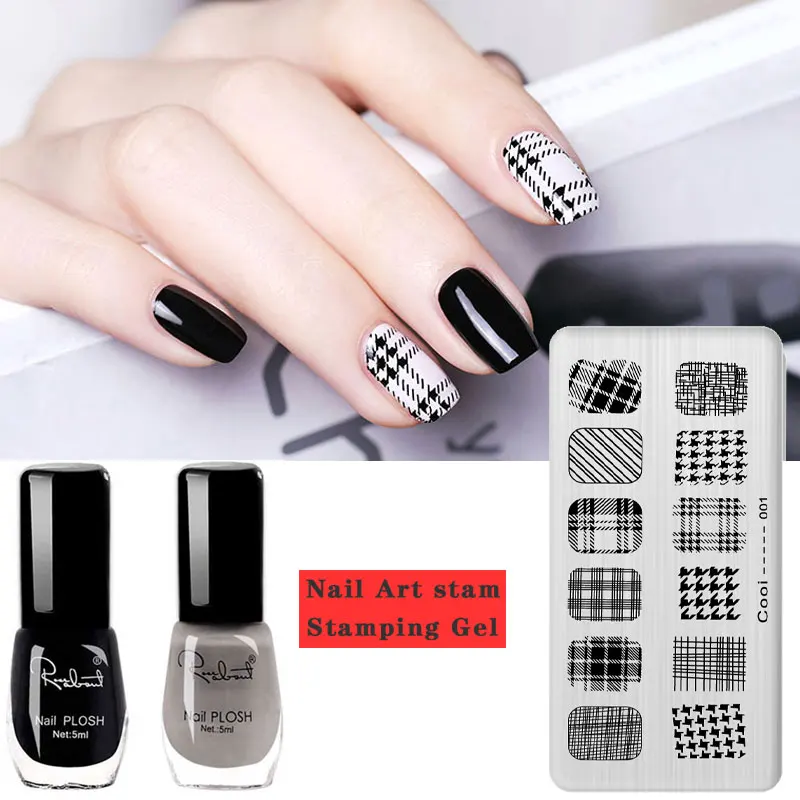 

Stamping Nail Polish 5ml Black White gold nail polish UV Gel Lacquer Soak Off Varnish Stamping nail polish for nail art