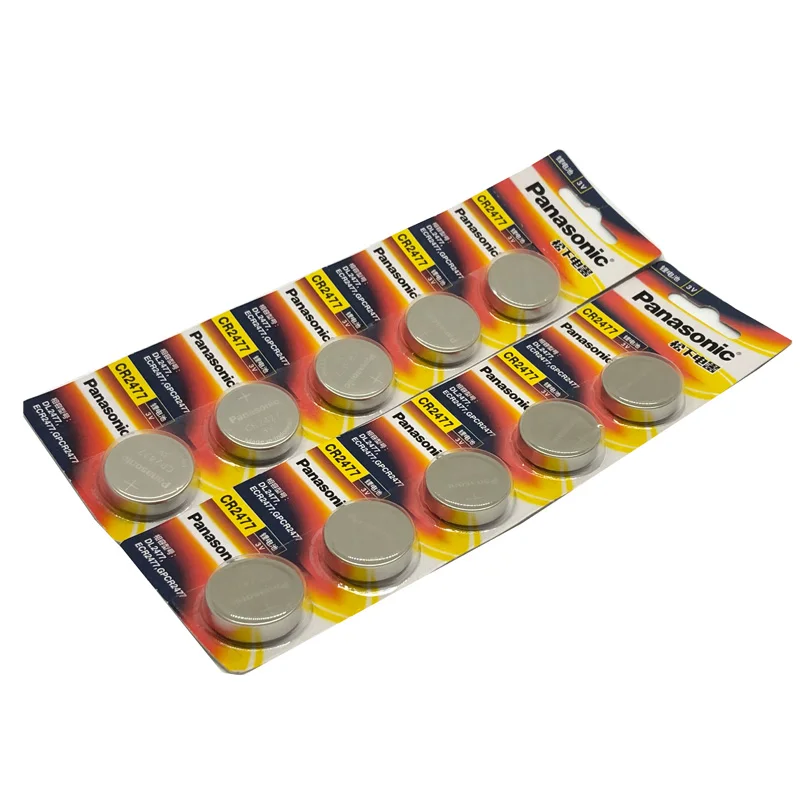 2pcs/lot Panasonic CR2477 3V CR 2477 High Performance High Temperature Resistant Button Coin Battery Cell Batteries