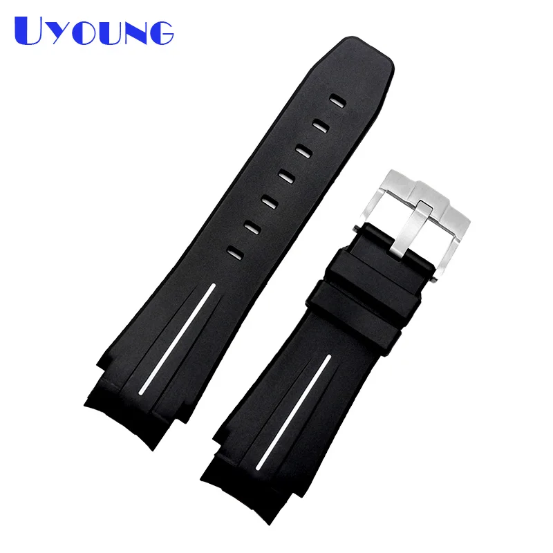 sport watch Silicone Rubber watch strap 21mm waterproof silicone