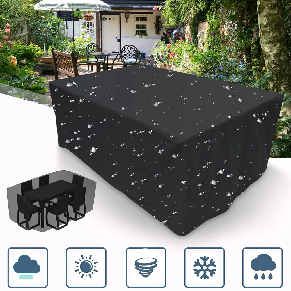

Waterproof Outdoor Furniture Cover Garden Patio Dust Proof Cover for Table Chair Sofa Protective Case Rain Snow Oxford Cloth