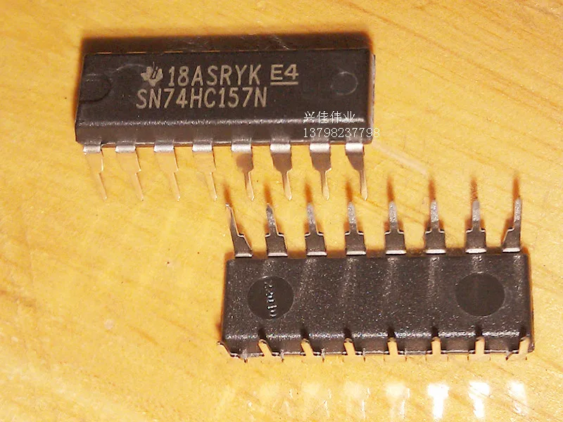 20pcs/lot 74HC157 SN74HC157N Quad 2 input multiplexer DIP 16 new originalmultiplexer ic