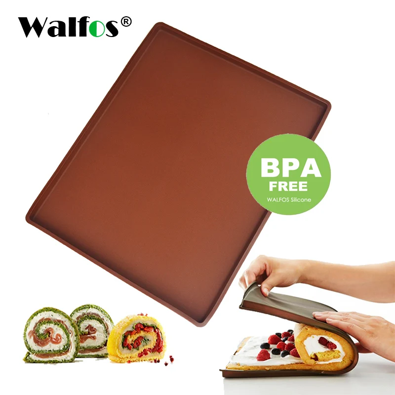 

1pc Non-stick Silicone Oven Mat Cake Roll Mat Baking Mat Functional Baking Macaron Cake Pad Swiss Roll Pad Bakeware Baking Tools