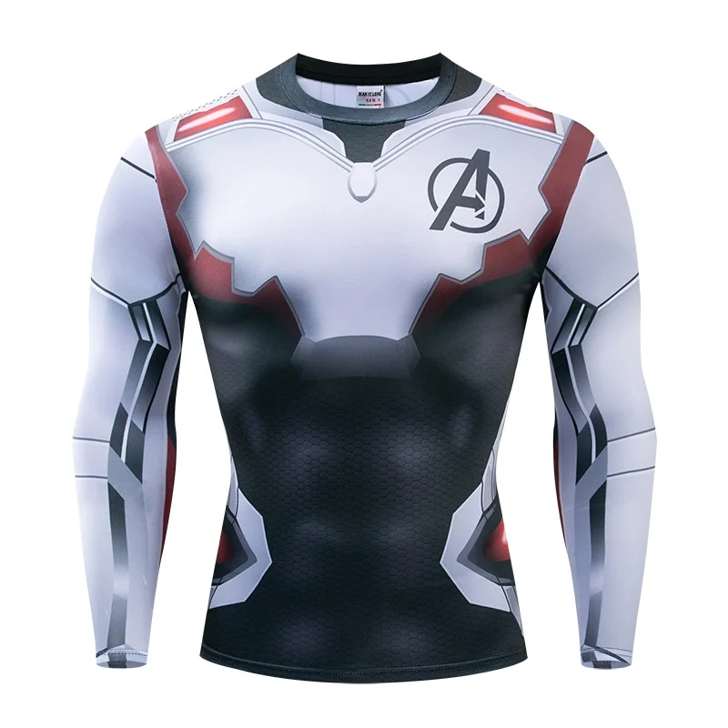 NEW Marvel Hero Tshirt 3d long sleeve Avengers Endgame Quantum Realm Men T Shirt Harajuku Streetwear Tee Unisex Drop Shipping