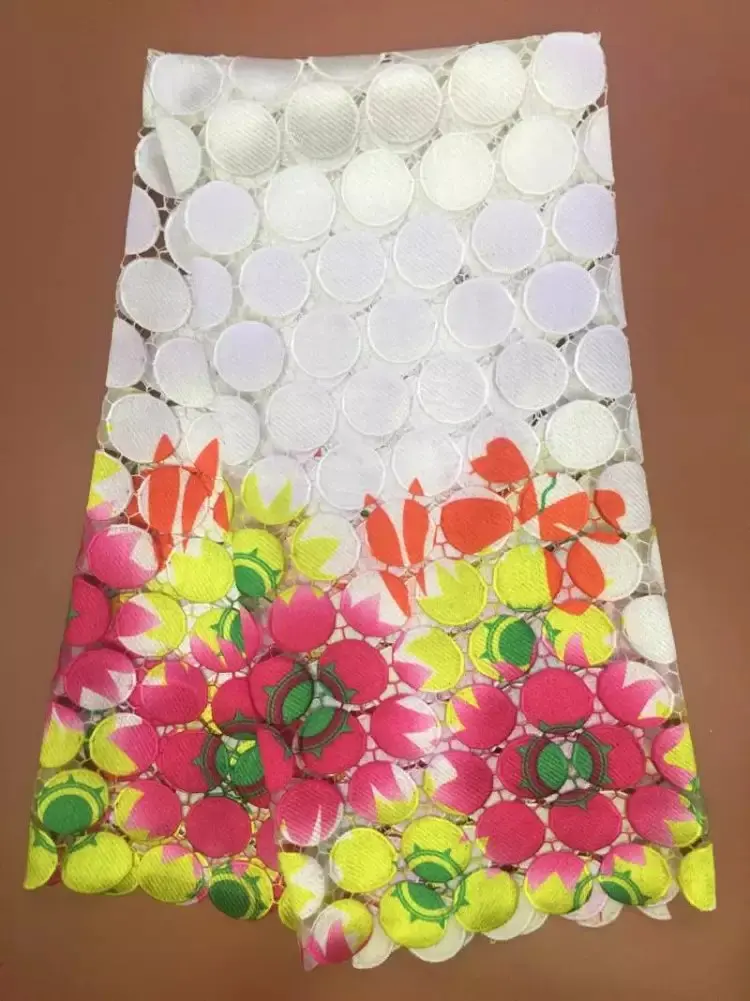 

Free Shipping!African Lace Fabric,High Quality African Cord Lace nigerian laces Guipure Embroidery For Wedding /party dress J20Y