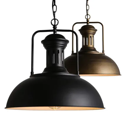 

Vintage Rustic Metal lampshade Edison Pendant lamp lights Retro Lustre shade hanging lampe Fixture Industrial lighting lamparas
