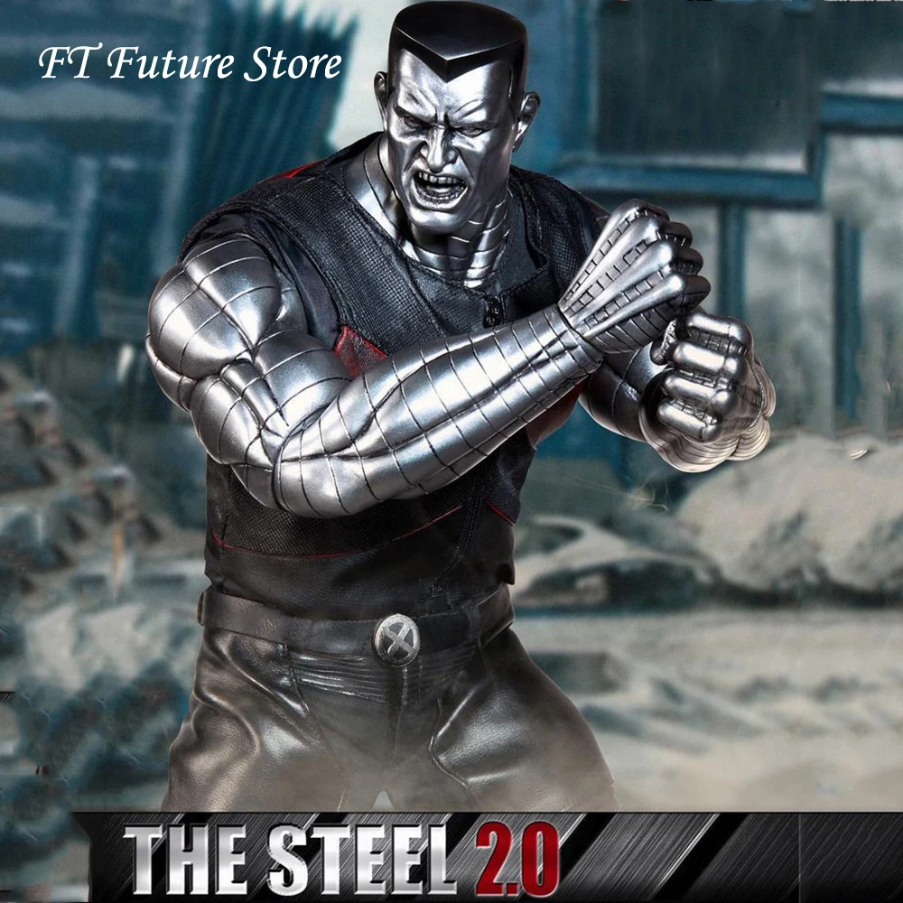 

For Colelction 1/6 Full Set Mutant Premium Edition Series Steel 2.0 Double Metallic Silver Skin Head Sculpt Action Figure Model