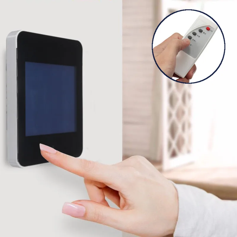 

New Arrival 2018 LCD Digital Display Room Air Smart Home System Thermostat 220V Temperature Controller Panel With Remote Control
