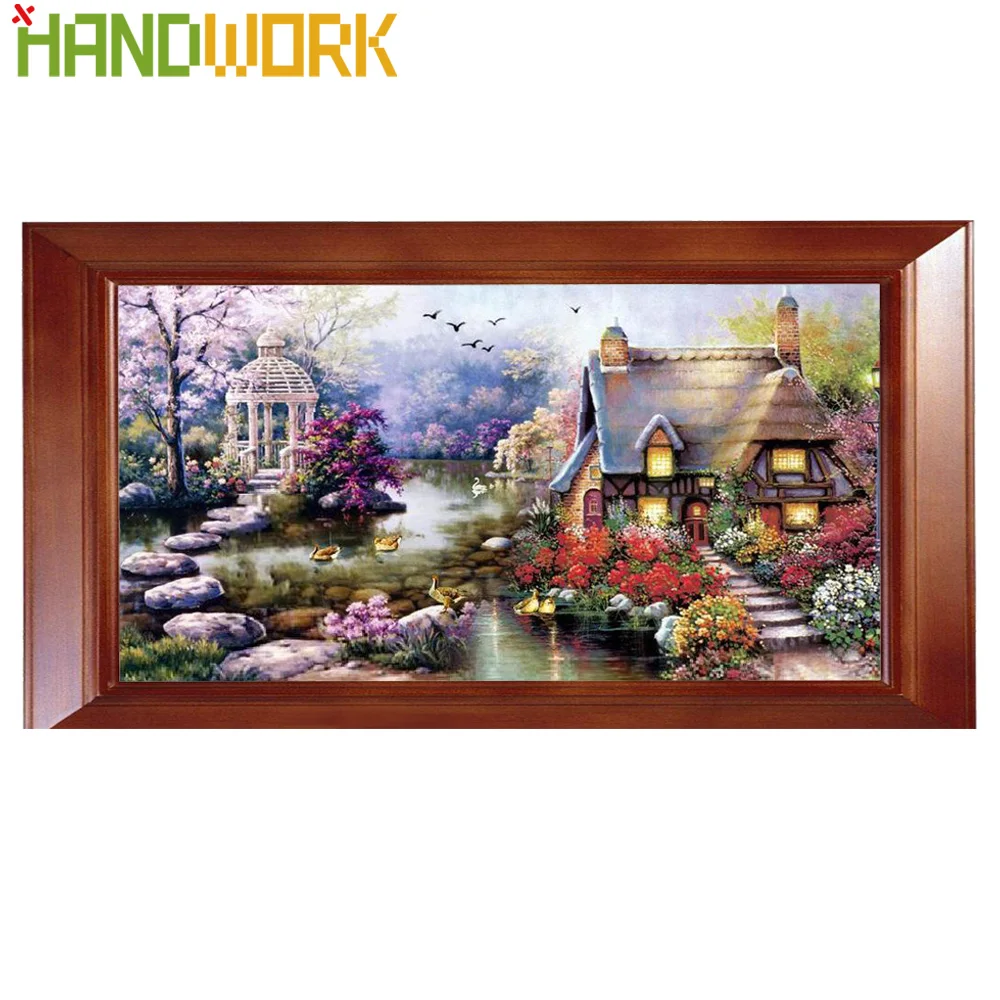 

HILIFE DIY Full Scenic Pattern Decorative Painting Needlework Cross-Stitch Kits Cross Stitch Embroidery