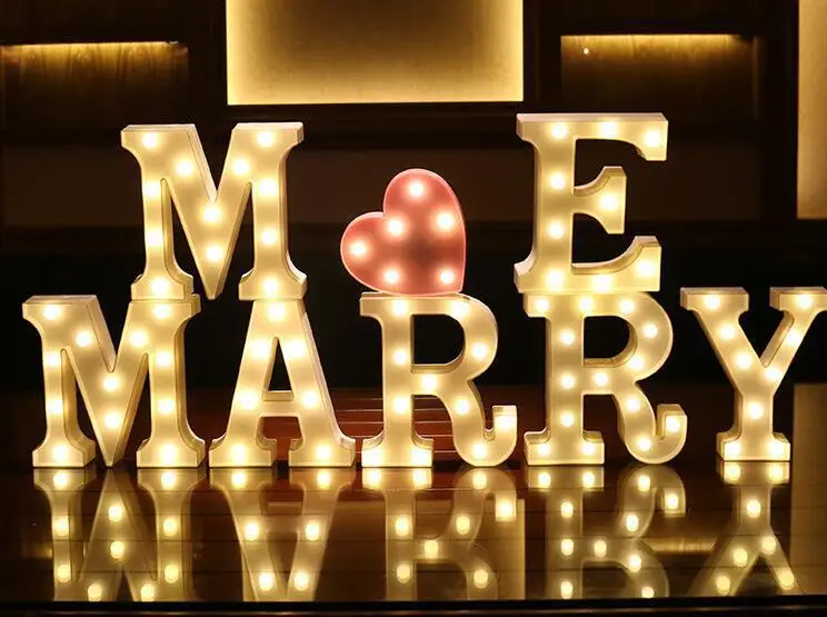 Marry Me знак СВЕТОДИОДНЫЙ Ночник подарок на день Святого Валентина знак предложения, Свадебный знак, знак помолвки, романтический рождественский Свадебный декор