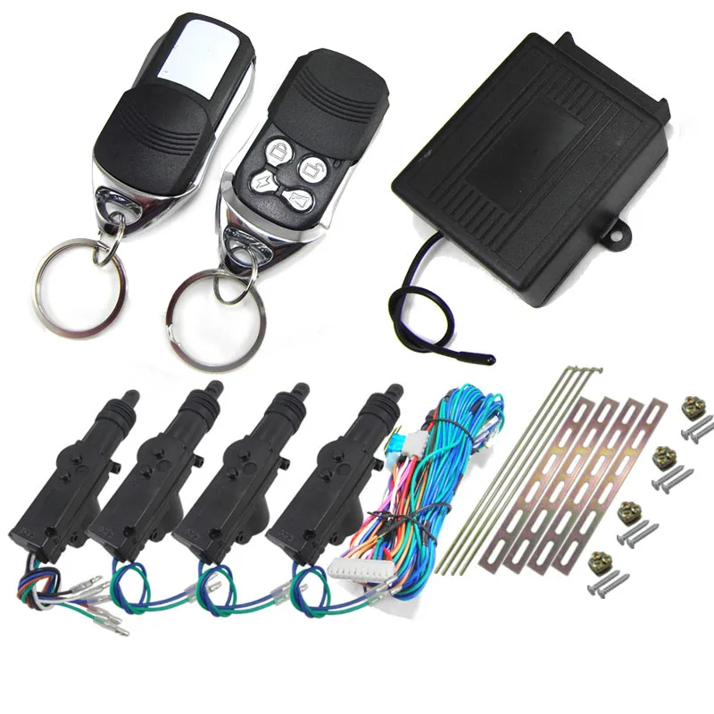 

BIUYEE 8138 Car accesories DC 12V Universal auto Central door lock CAR 4 Actuator slide cover remote control door locking kit