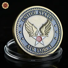WR Юнайтед Air Force металлическая памятная монета C-17 Globemaster бронзовая наградная монета для коллекционных подарков на день рождения