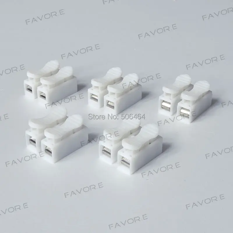 

CH-2 LED lighting energy-saving lamp terminal clip 2pin push-type quick-connect terminal flame-retardant terminal connector