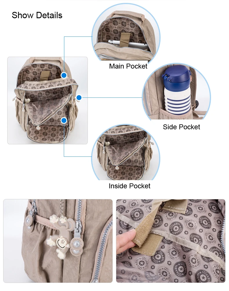 TEGAOTE, женский рюкзак для девочек-подростков, нейлоновые рюкзаки, Mochila Feminina, женский рюкзак для путешествий, школьный рюкзак для мальчиков