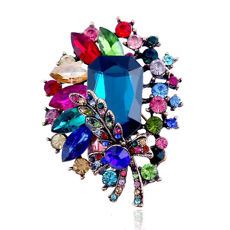 

MIARA.L Popular Clothing Creative Temperament High-grade Pin Harvest Full Drill Hollow-out Brooch for Dropshipping