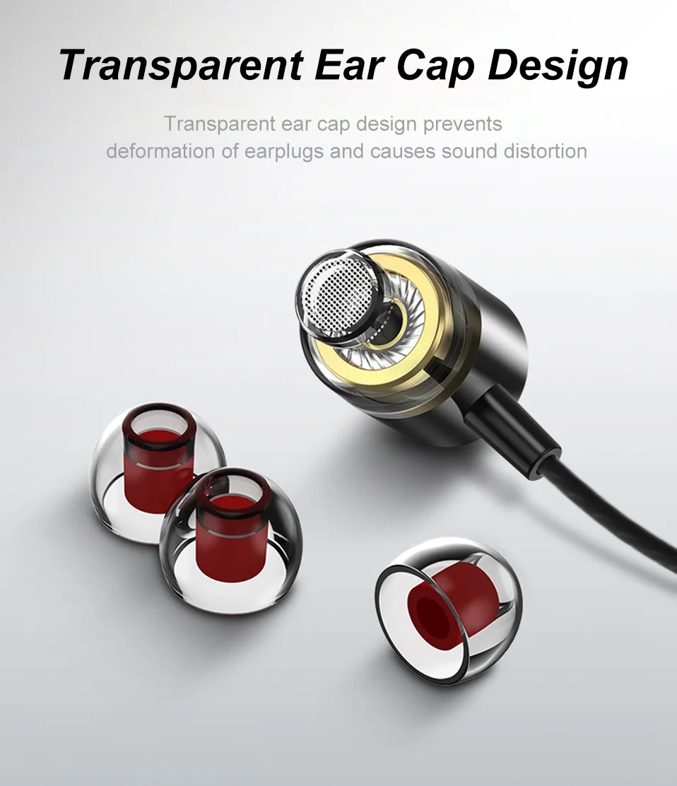 Metal Earphones With Microphone 3.5mm Wired Headphones Gaming Headset Deep Bass Earbuds In-Ear Earphone for Phone Computer MP3   (8)