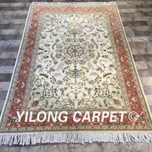 Yilong 4'x6' ручной традиционный Восточный домашний декор Новая Зеландия ковёр из шелка и шерсти(WY2082S4x6