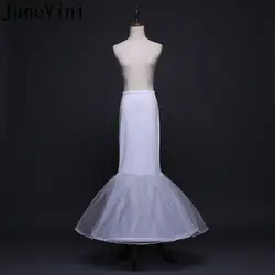 JaneVini/белая длинная юбка-американка с русалочкой для свадебного платья, свадебное Пышное пальто, Нижняя юбка, Tul Banco, свадебные кринолинские