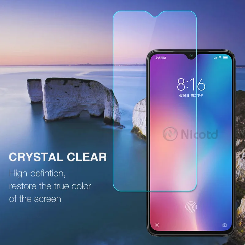 Nicotd Tempered Glass For Xiaomi Mi 9 mi9 2.5D Premium Screen Protector Toughened protective film for Xiomi 9 Mi9 Glass (1)