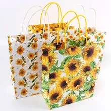 Ferimo 15 шт. заказ сумки сумка-шоппер подсолнечника подарок посылка защиту окружающей среды сумка