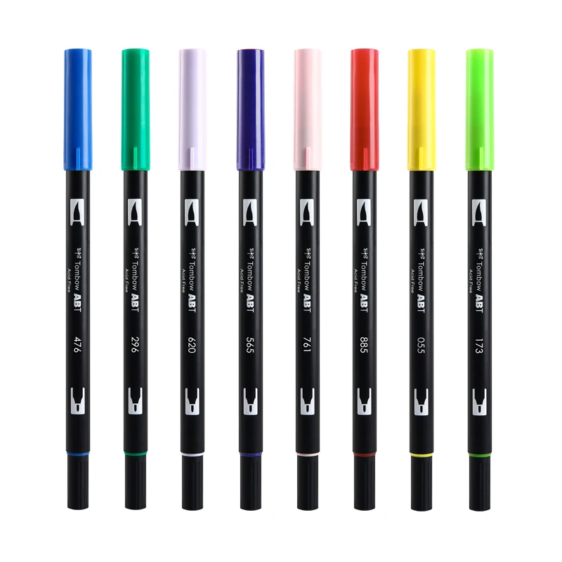 Kuretake Brush Pen Art Markers  Kuretake Watercolor Brush Pen - 1pc Color  Tc-6100 - Aliexpress