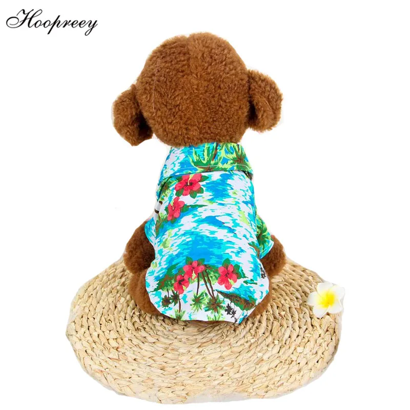 Классный Гавайский праздник, пляжный стиль, одежда для собак, кошек, ананаса, морской принт, рубашка для собак, модная куртка для маленьких щенков, собак, XS-XXL 10E
