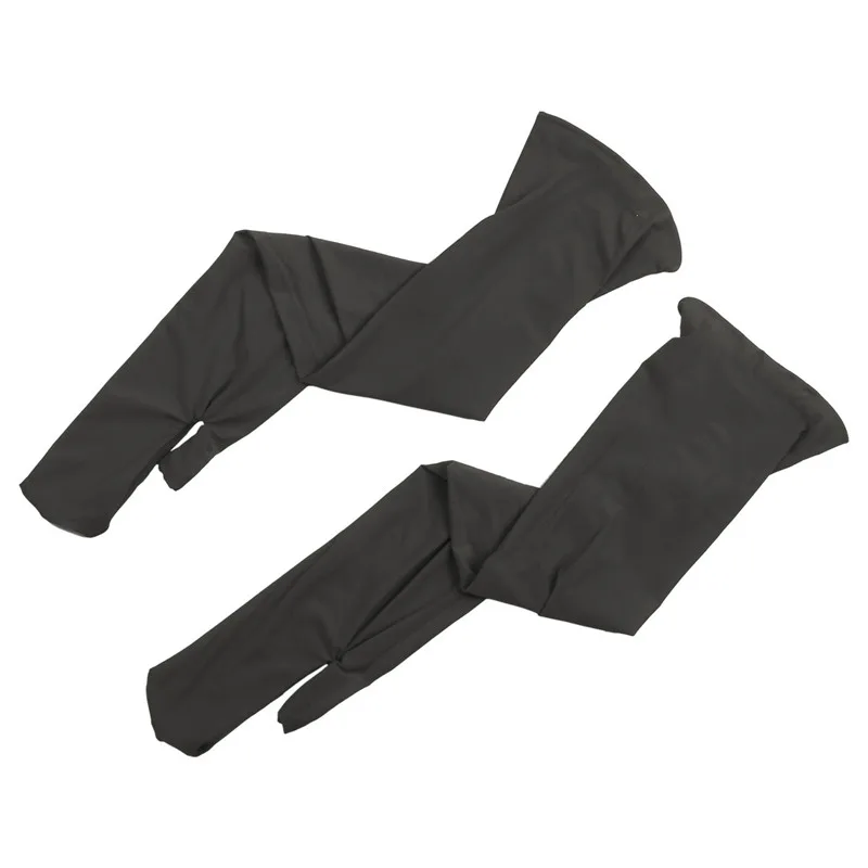 1 пара унисекс для мужчин и женщин ультра тонкие прозрачные до локтя длина Шелковистые эластичные длинные рукавицы перчатки для свадебного выступления