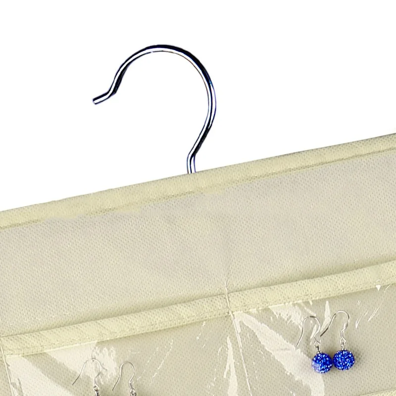 Сумка для ювелирных изделий подвесной органайзер серьги ожерелье держатель